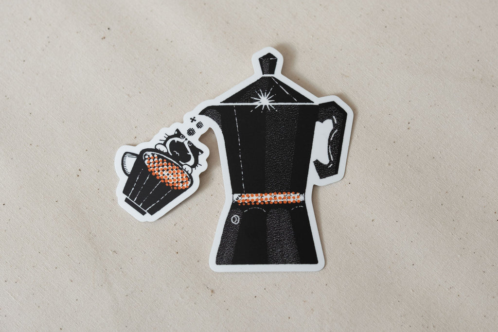 Moka Cat - Coffee Lover - Sticker