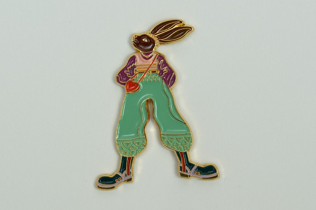 Valentine Rabbit Pin