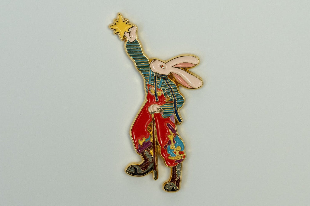 Star Gazer Rabbit Pin