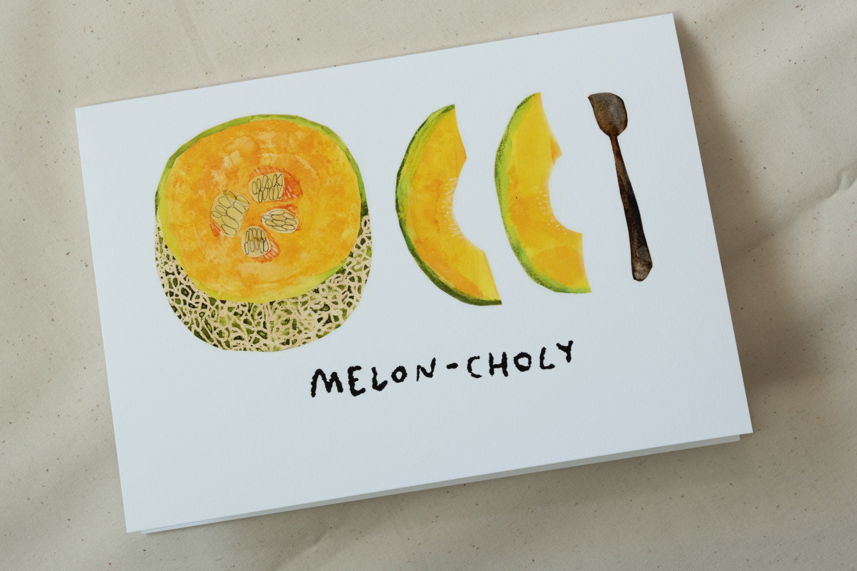 Melon Choly - Greeting Card 5 x 7"