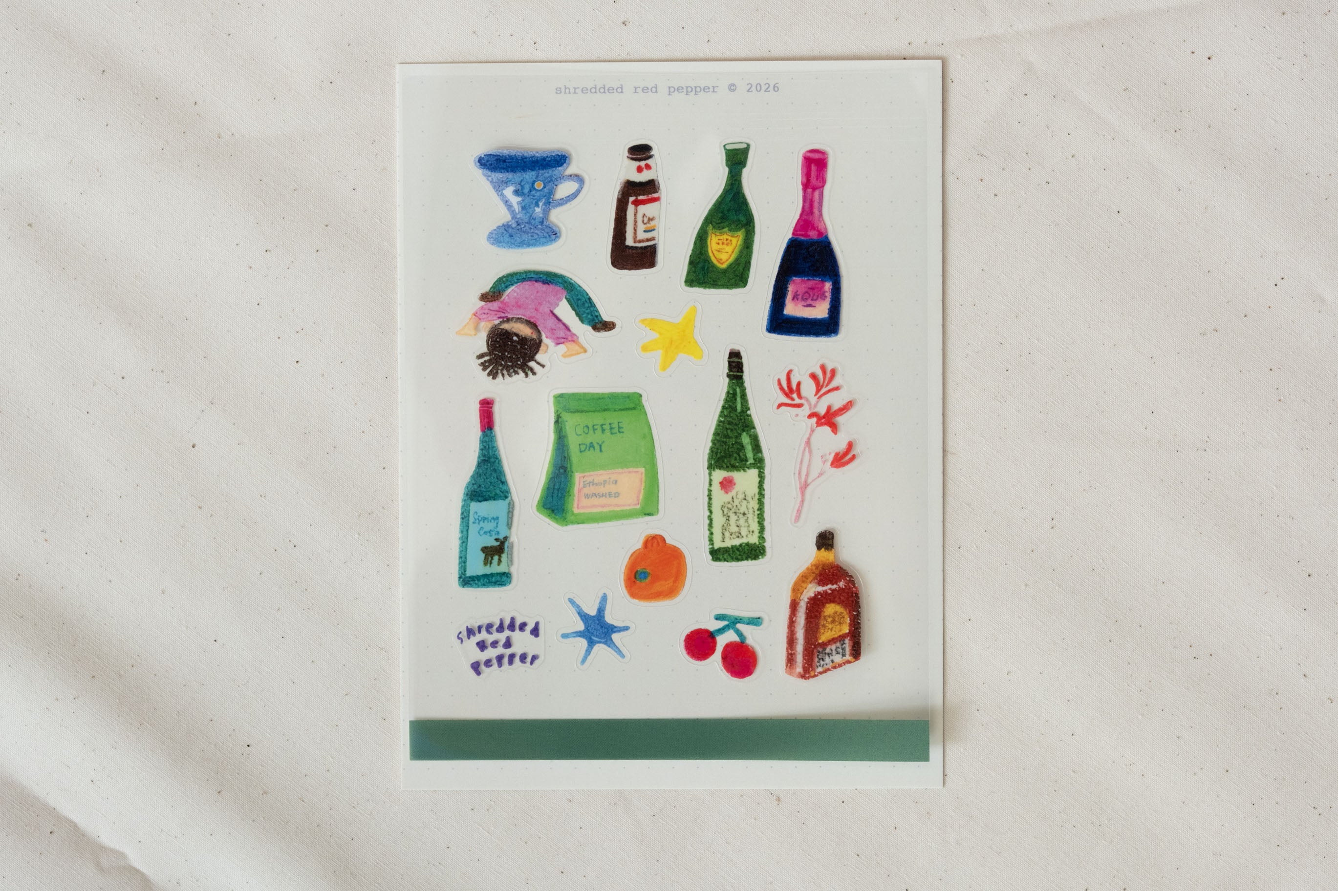 Green  Life Combo - Sticker Set A6 Size